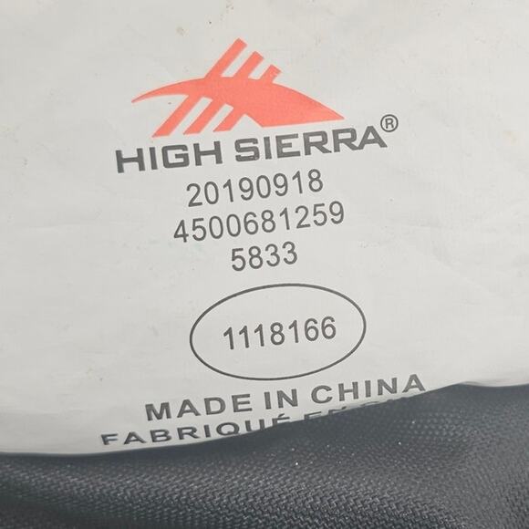 High Sierra for Leed's Pack-N-Go Sport Backpack Black & Gray Hiking Gorpcore 18L - Picture 7 of 12